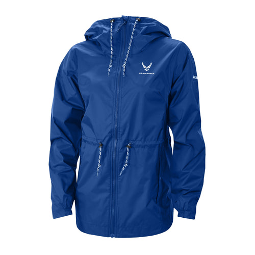 Air Force Wings Columbia Women's Lily Park Rain Jacket (Azul)*