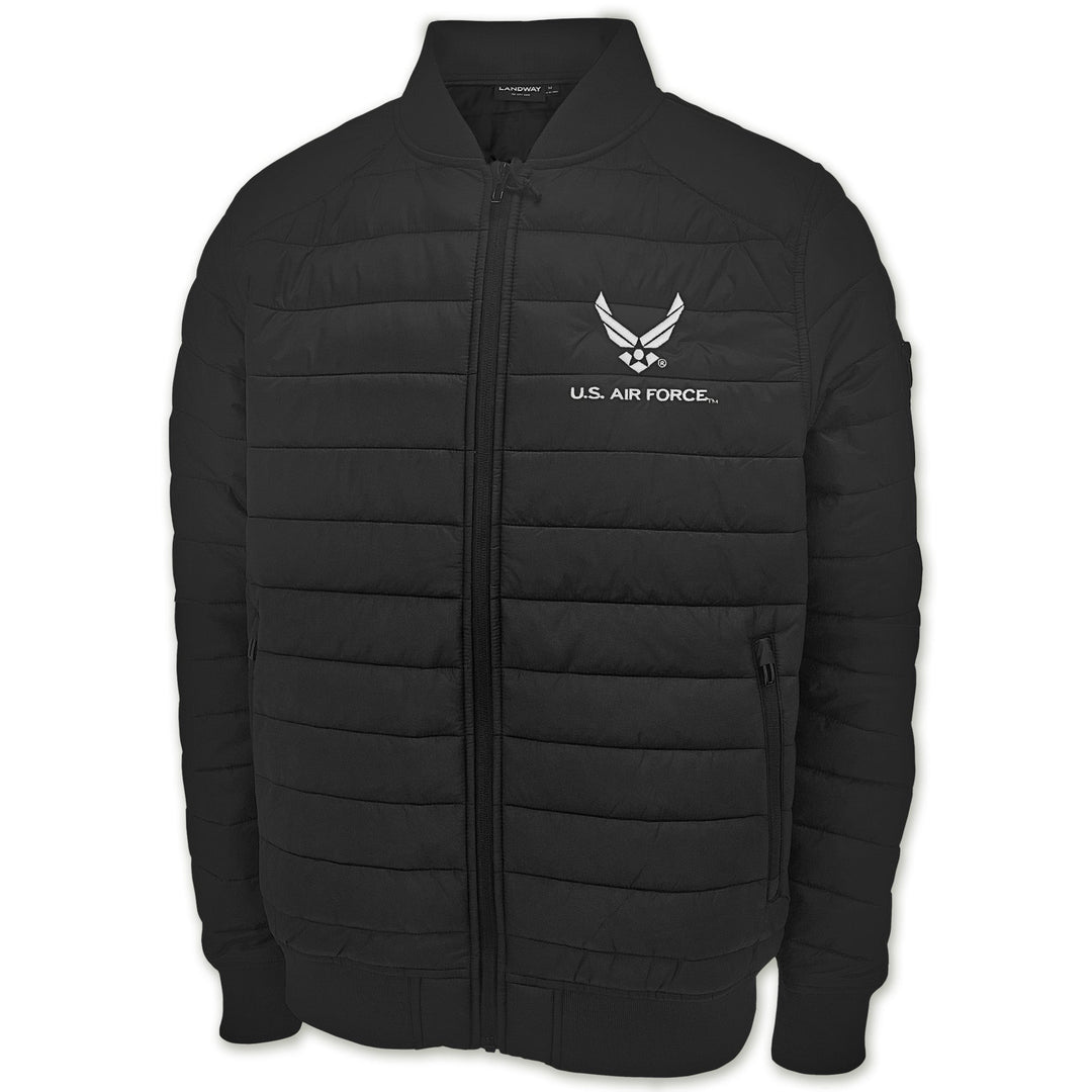 Air Force Wings Paradox Polyloft Bomber Jacket (Black)