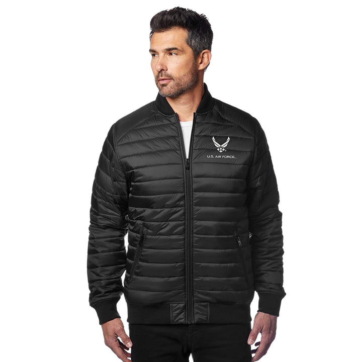 Air Force Wings Paradox Polyloft Bomber Jacket (Black)