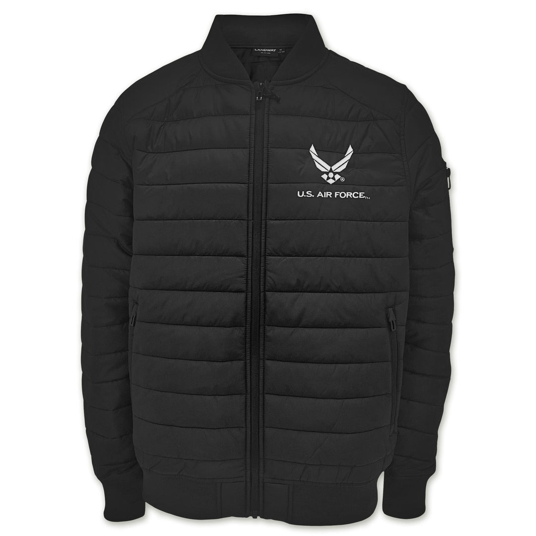 Air Force Wings Paradox Polyloft Bomber Jacket (Black)