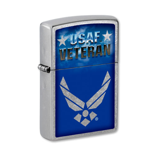 USAF Veteran Street Chrome Zippo