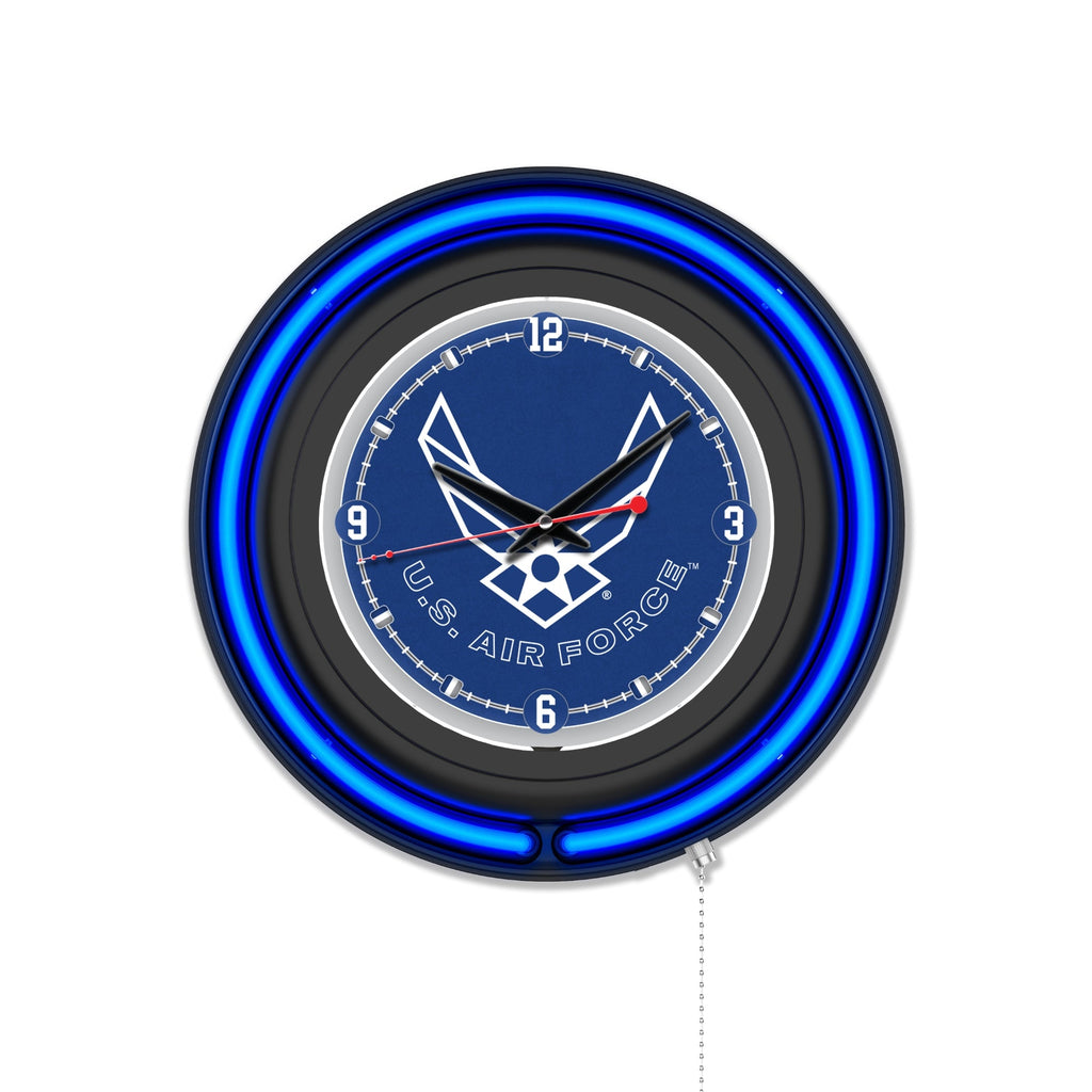 United States Air Force Double Neon Wall Clock*