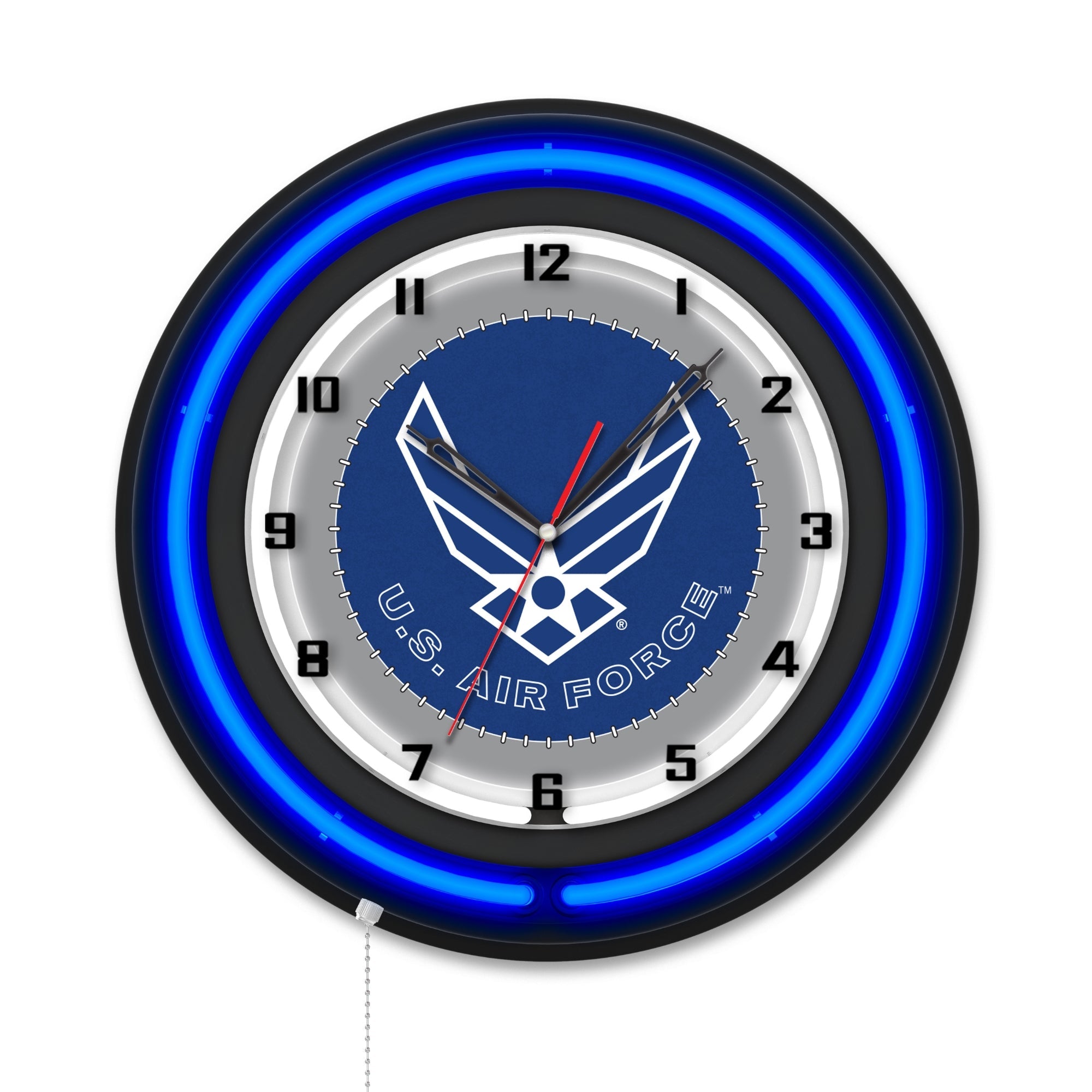 United States Air Force Double Neon Wall Clock*