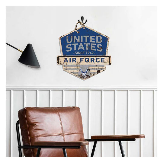 Air Force Rustic Badge Logo Sign*