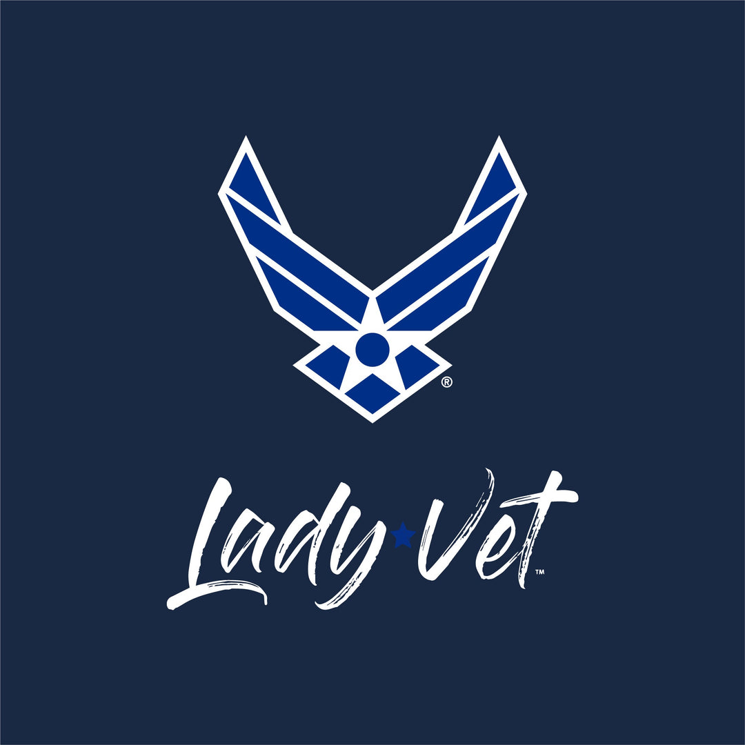 Air Force Lady Vet Left Chest Logo Ladies T-Shirt