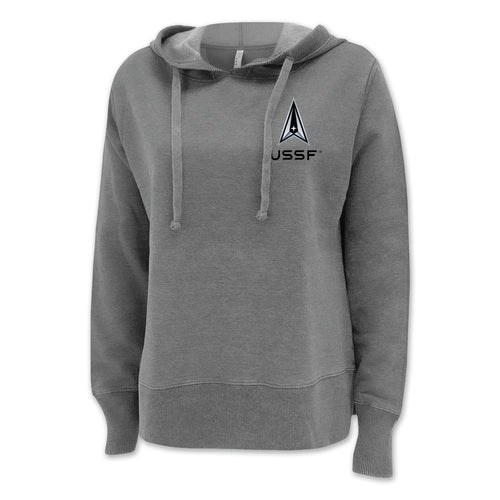 Space Force Delta Left Chest Ladies Hood