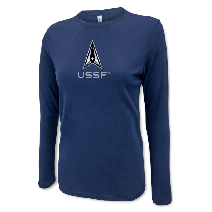 Pick Your Design Space Force Ladies Long Sleeve T-Shirt