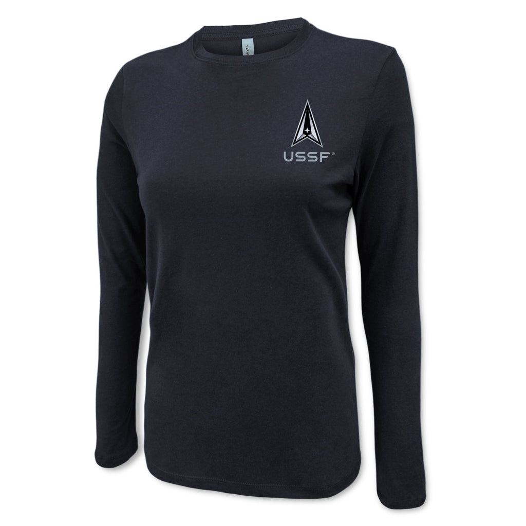 Space Force Delta Ladies Left Chest Long Sleeve