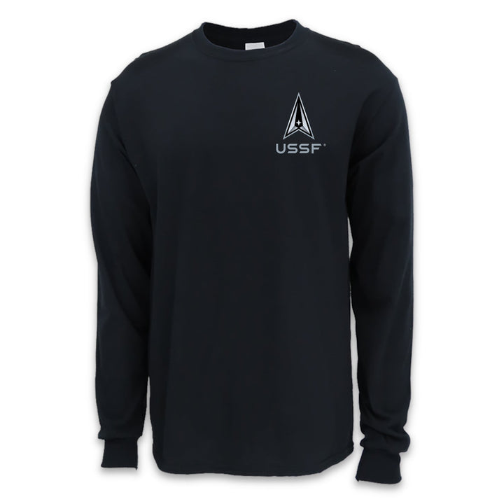 Pick Your Design Space Force Long Sleeve T-Shirt (Black)