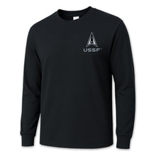 Load image into Gallery viewer, Space Force Mens Left Chest Long Sleeve T-Shirt