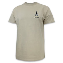 Load image into Gallery viewer, Pick Your Design Space Force T-Shirt (Tan)