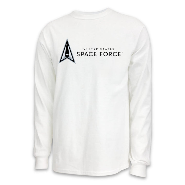 Pick Your Design Space Force Long Sleeve T-Shirt (White)