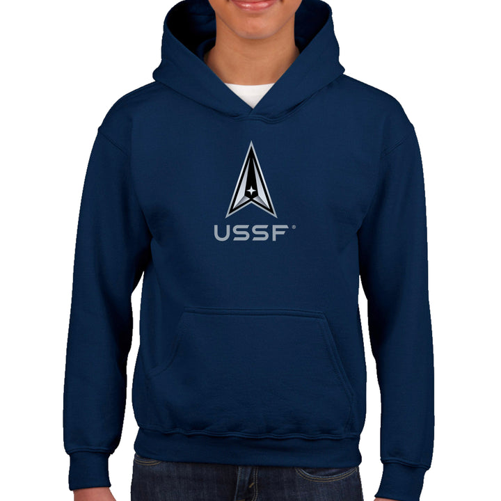 Space Force Youth Delta Logo Hood
