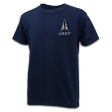 Load image into Gallery viewer, Space Force Youth Left Chest T-Shirt