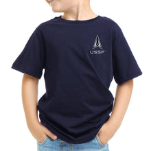 Load image into Gallery viewer, Space Force Youth Left Chest T-Shirt