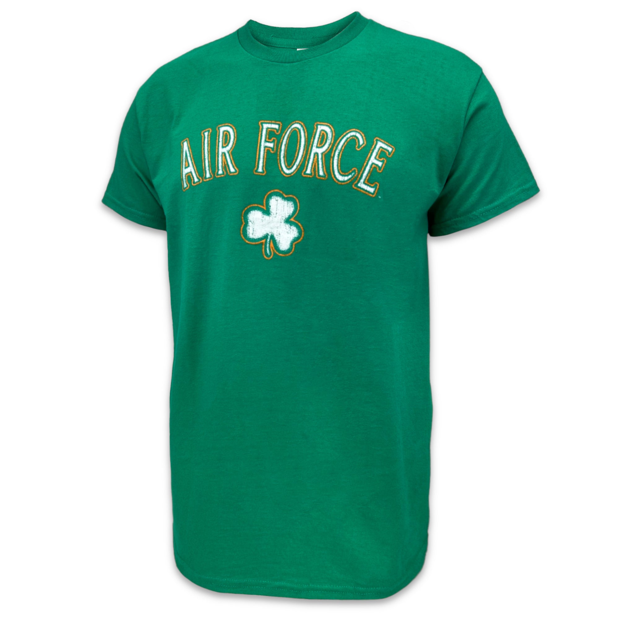 Air Force Distressed Shamrock T-Shirt (Kelly Green)