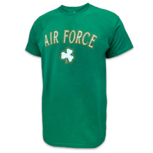 Load image into Gallery viewer, Air Force Distressed Shamrock T-Shirt (Kelly Green)