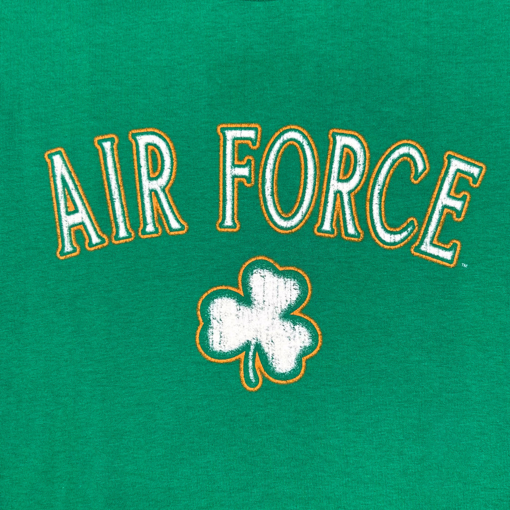 Air Force Distressed Shamrock T-Shirt (Kelly Green)
