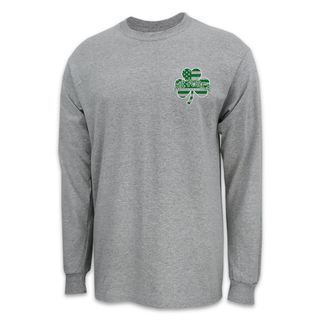 Pick Your Design Air Force Long Sleeve T-Shirt (Grey)