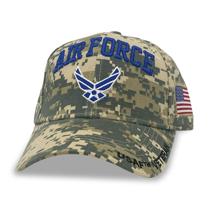 Air Force Wings Veteran Digital Camo Hat (Camo)