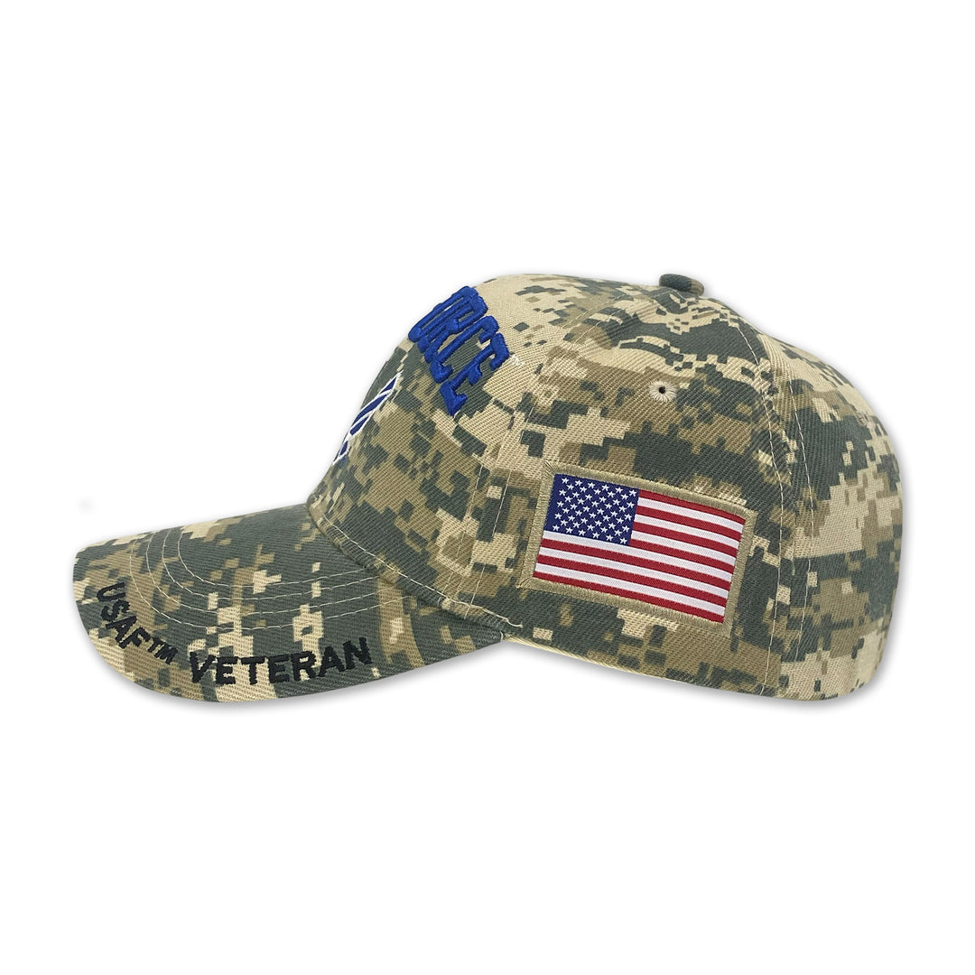 Air Force Wings Veteran Digital Camo Hat (Camo)