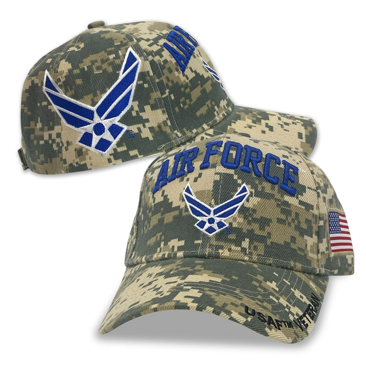 Air Force Wings Veteran Digital Camo Hat (Camo)