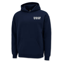 Load image into Gallery viewer, Pick Your Design Space Force Hooded Sweatshirt (Navy)