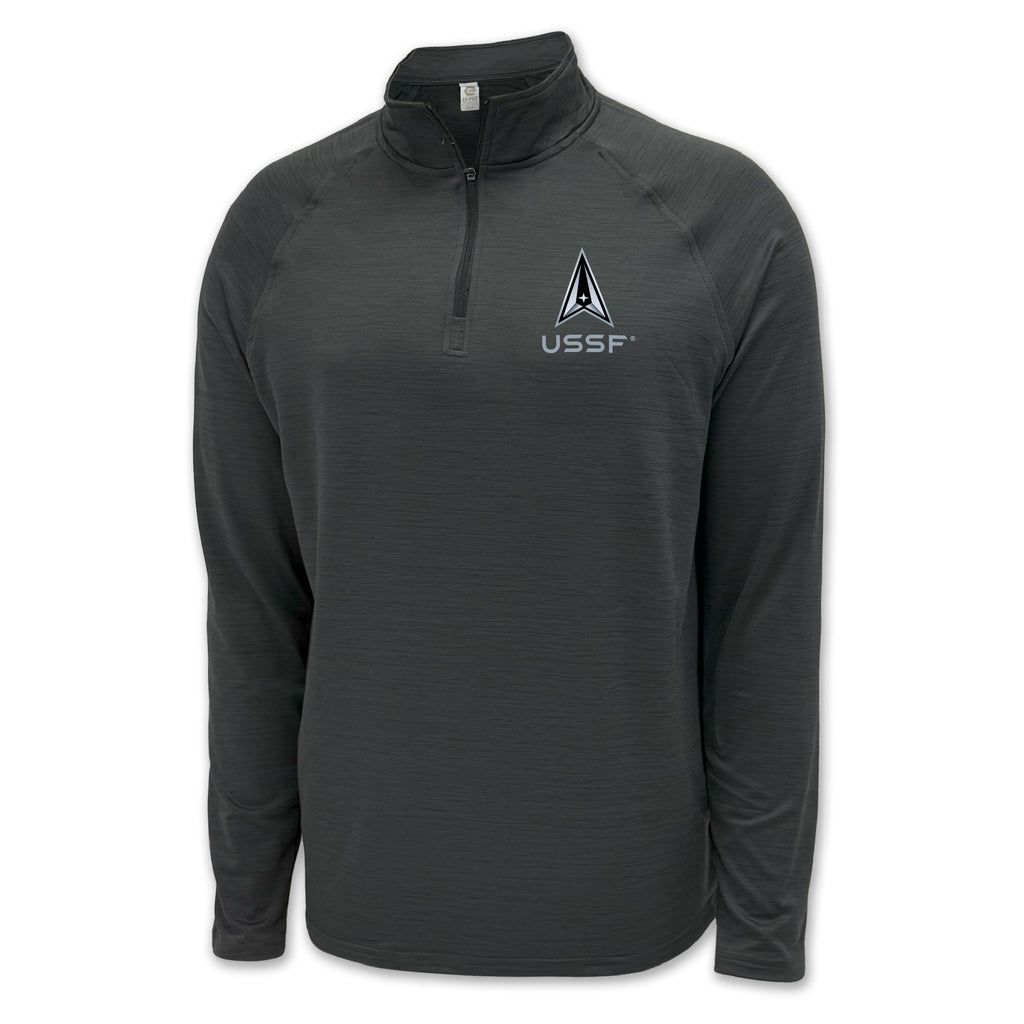 Space Force Delta Performance 1/4 Zip (Charcoal)