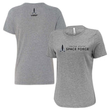 Load image into Gallery viewer, Pick Your Design Space Force Ladies T-Shirt (Athletic Heather)