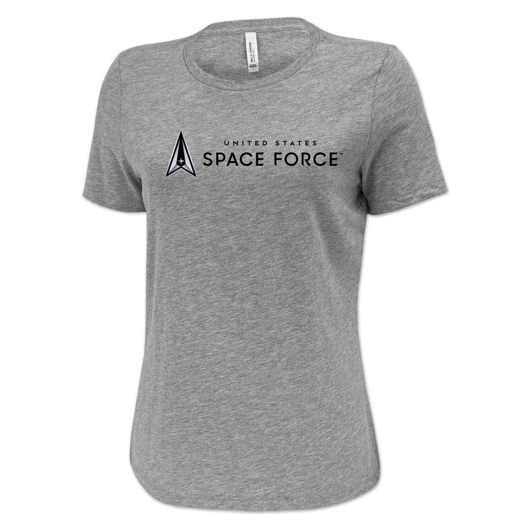 Pick Your Design Space Force Ladies T-Shirt (Athletic Heather)