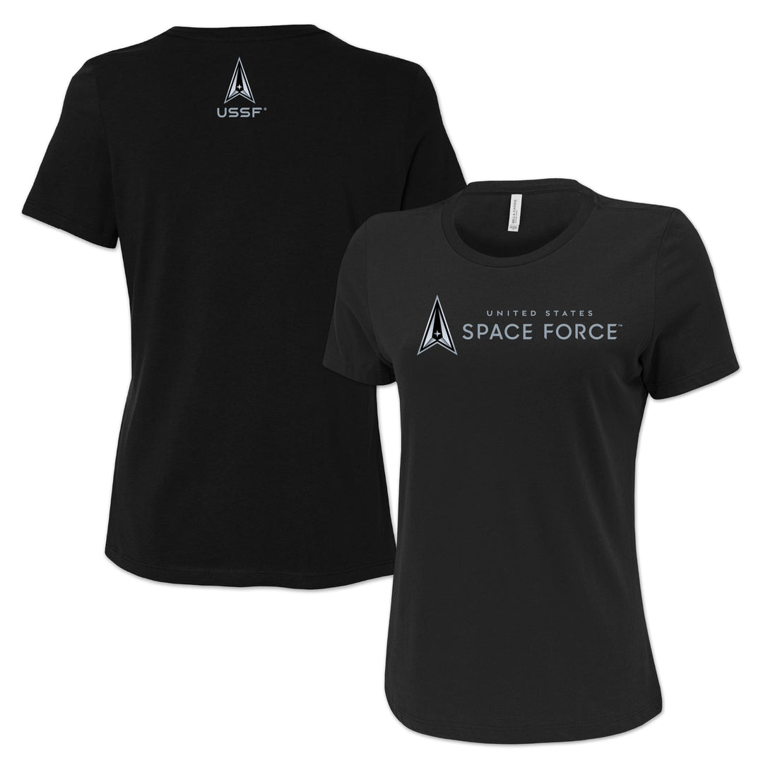Pick Your Design Space Force Ladies T-Shirt (Black)
