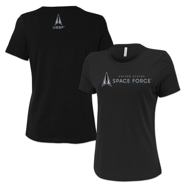 Pick Your Design Space Force Ladies T-Shirt (Black)