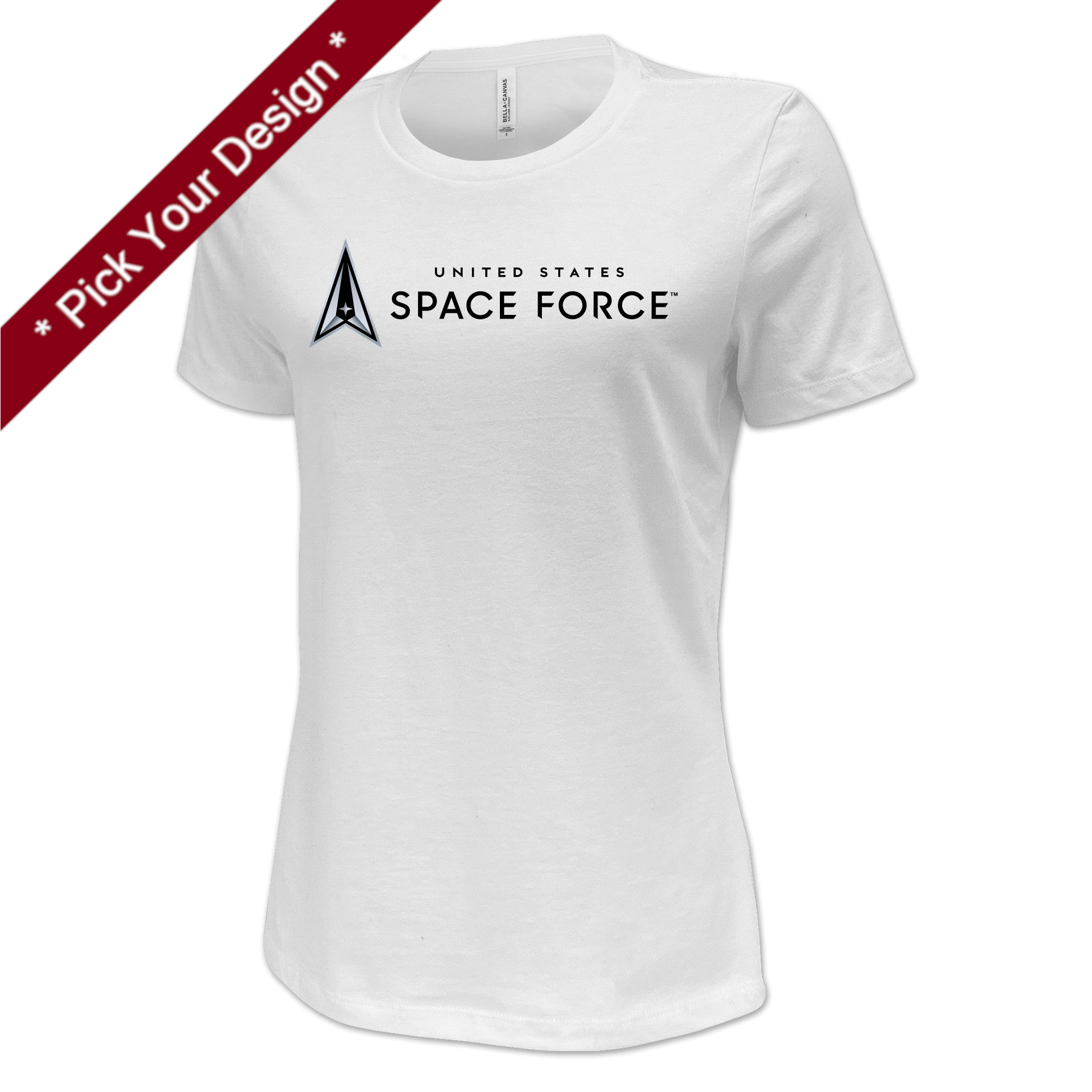 Pick Your Design Space Force Ladies T-Shirt