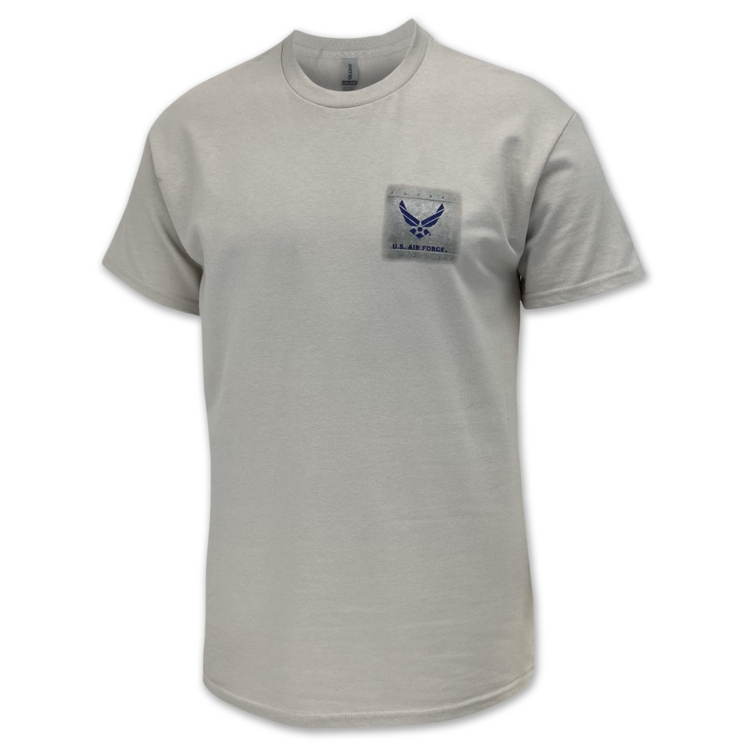 Air Force Rivets T-Shirt (Ice Grey)