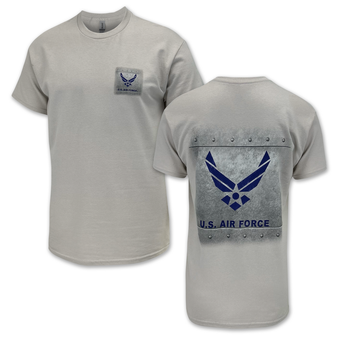 Air Force Rivets T-Shirt (Ice Grey)