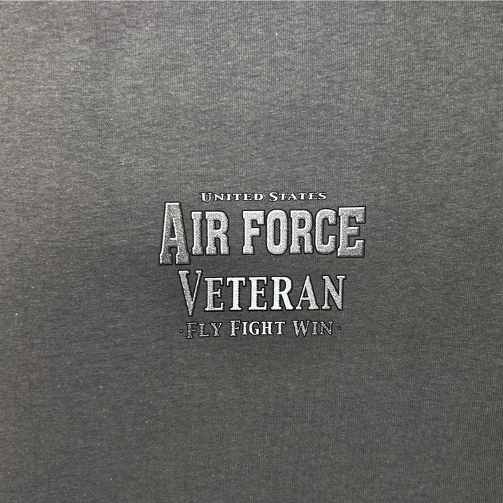 Air Force Veteran Star Band T-Shirt (Charcoal)