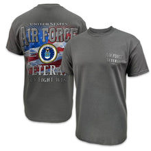 Load image into Gallery viewer, Air Force Veteran Star Band T-Shirt (Charcoal)