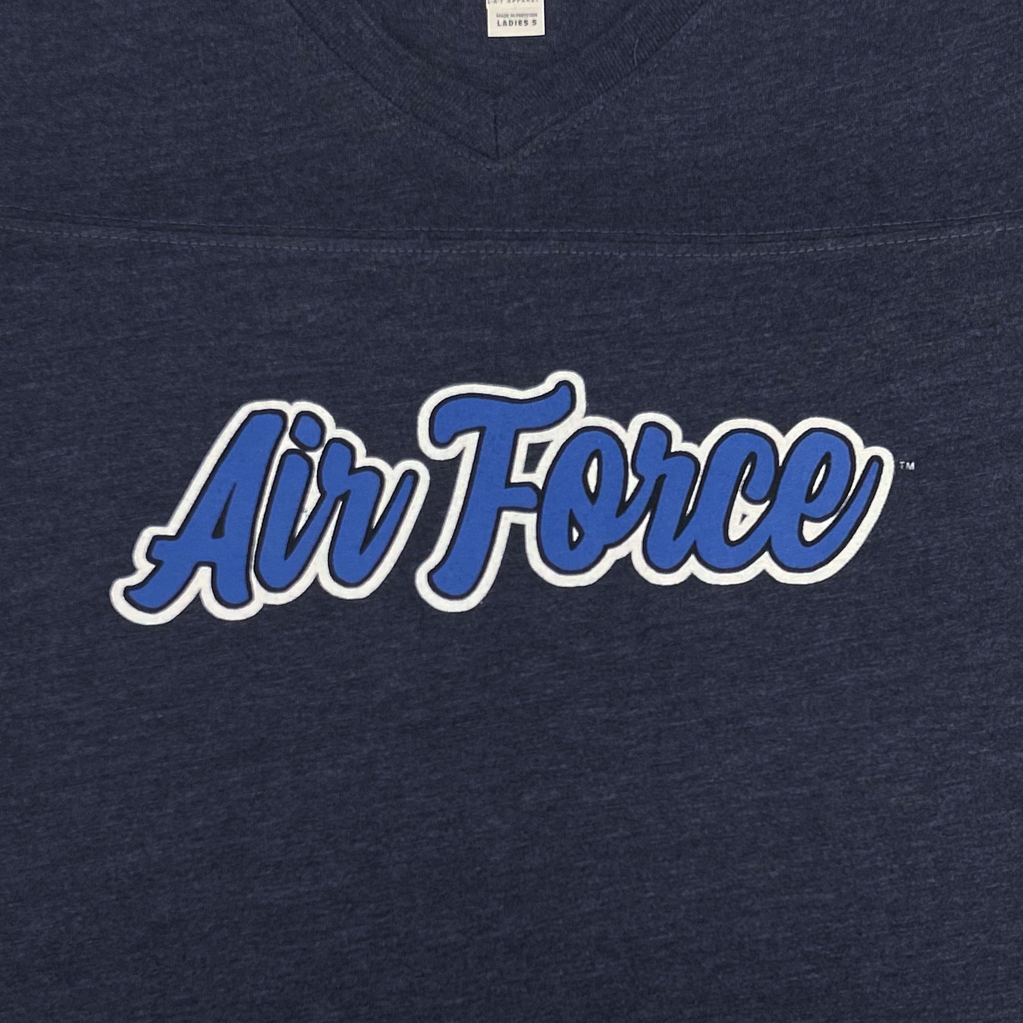 Air Force Ladies Script T-Shirt (Navy)