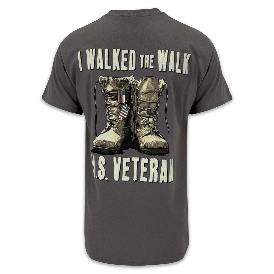 I Walked the Walk U.S. Veteran T-Shirt (Charcoal)