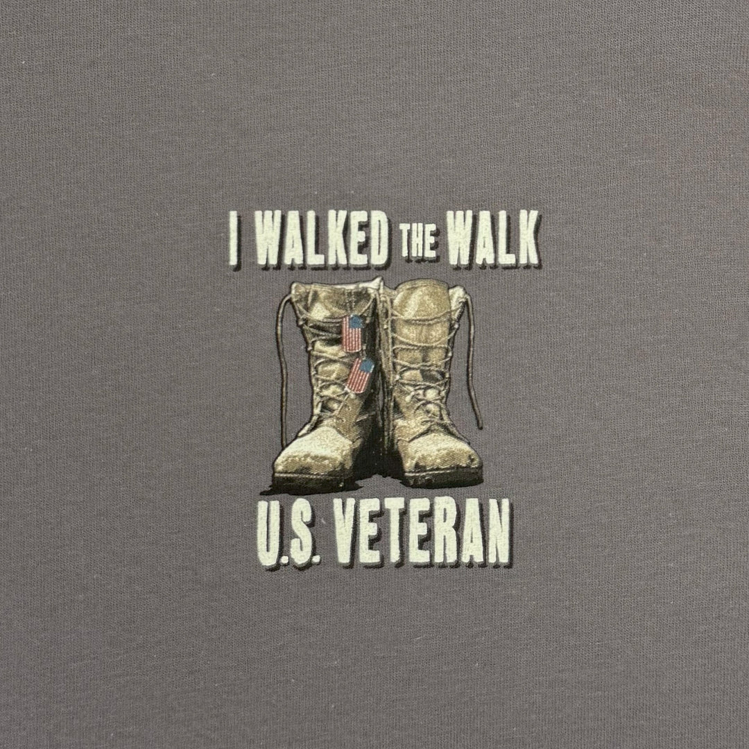 I Walked the Walk U.S. Veteran T-Shirt (Charcoal)