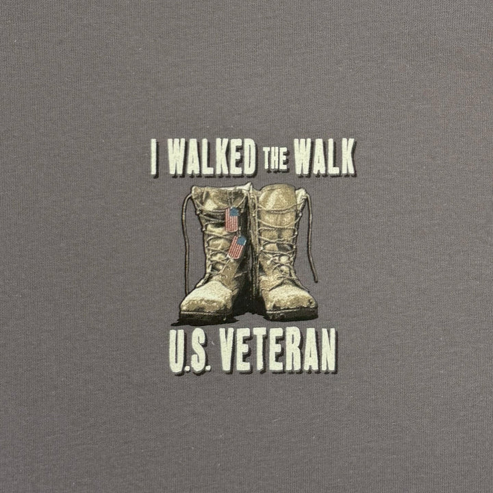 I Walked the Walk U.S. Veteran T-Shirt (Charcoal)