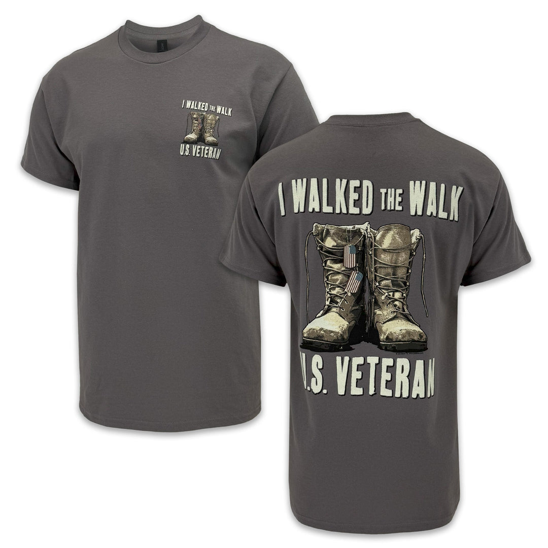 I Walked the Walk U.S. Veteran T-Shirt (Charcoal)