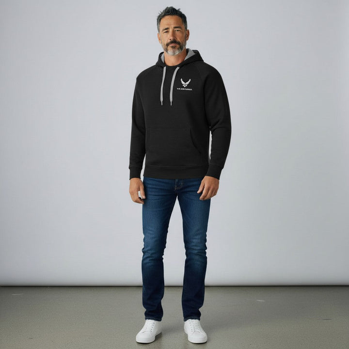 U.S. Air Force Men's Victory Pullover Hood Tall (Black)*