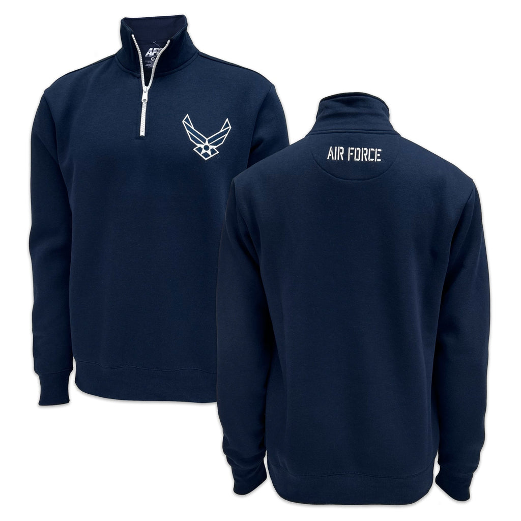 Air force 1 half-zip fleece pullover sweatshirt clearance