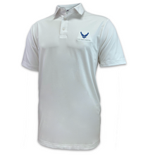 Load image into Gallery viewer, Air Force Wings Under Armour Performance Polo (White)