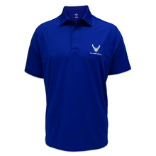 Load image into Gallery viewer, Air Force Wings Under Armour Performance Polo (Royal)