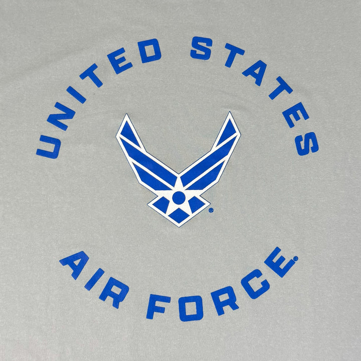 United States Air Force Wings Under Armour Tech Long Sleeve T-Shirt (Grey)