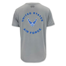 Load image into Gallery viewer, United States Air Force Wings Under Armour Tech T-Shirt (Grey)