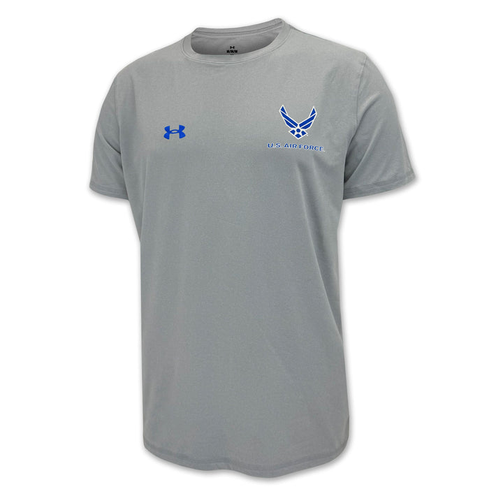 United States Air Force Wings Under Armour Tech T-Shirt (Grey)