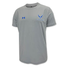 Load image into Gallery viewer, United States Air Force Wings Under Armour Tech T-Shirt (Grey)